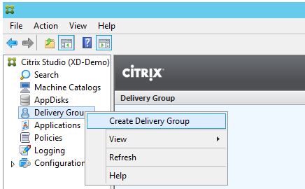 XenDesktop Create Delivery Group 001