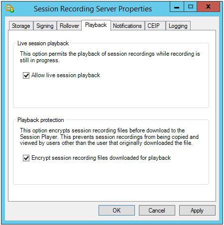 Session Recording Config 005