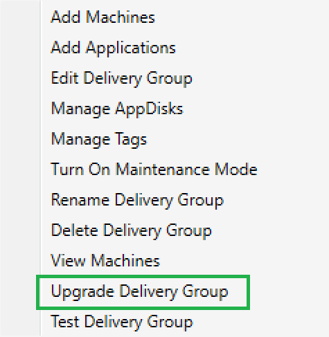 Upgrade Delivery Group 01
