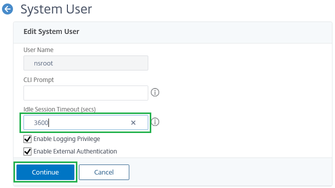 003 NS User Session TimeOut