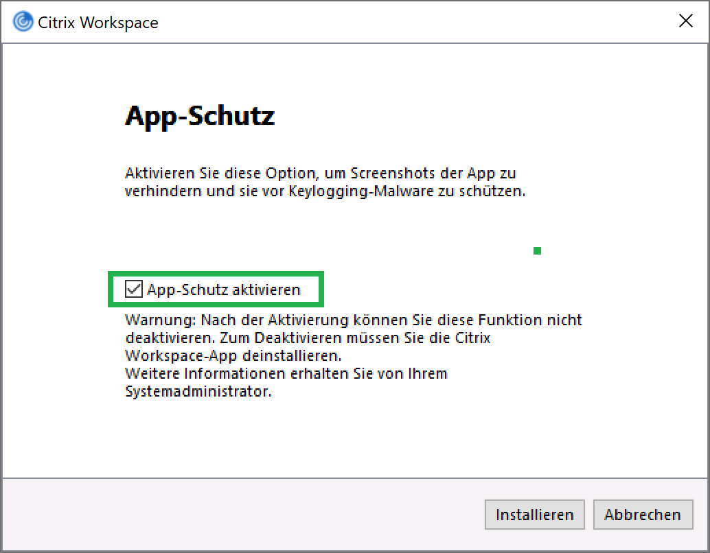 02 1 Workspace App 1912 App Schutz