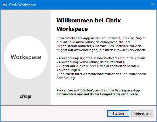 100 WorkspaceApp Install