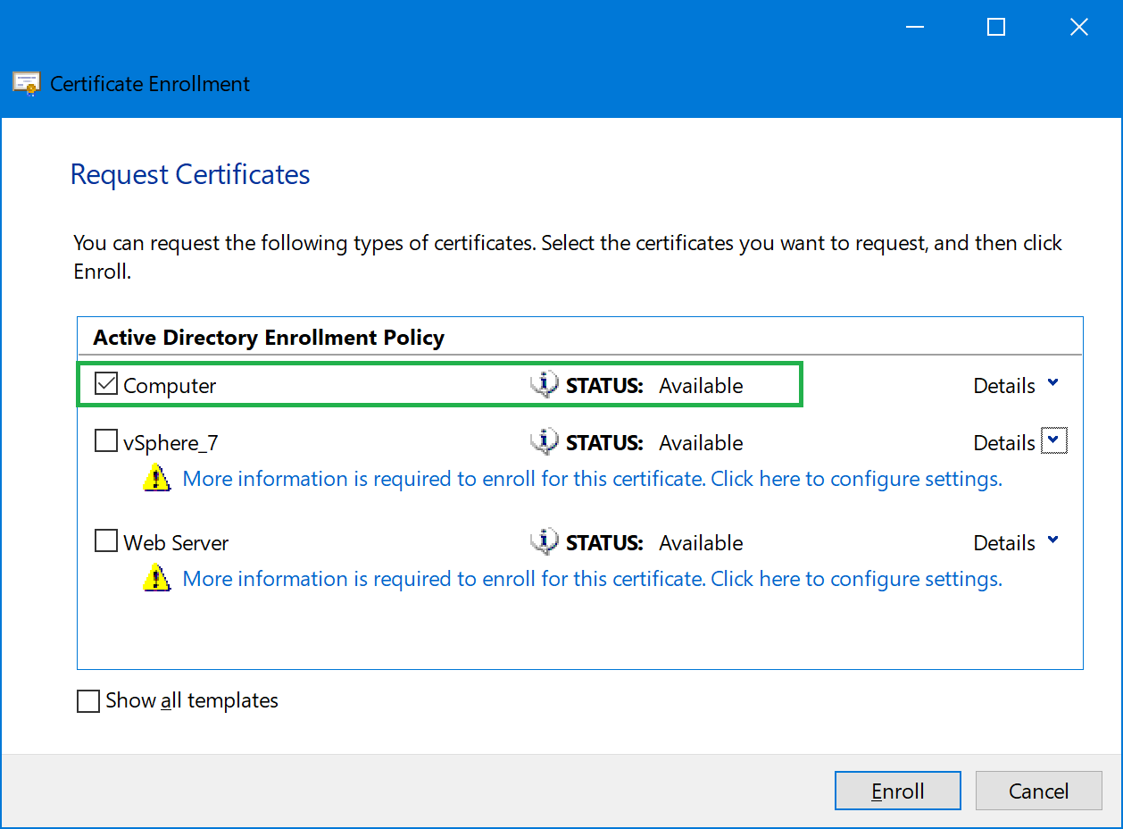 05 Create Cert Request