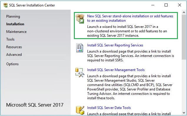 01 SQL 2017 Install