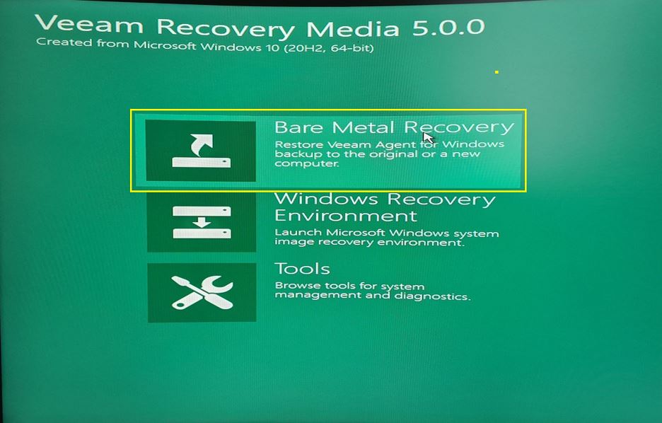 201 Recovery Veeam for Windows