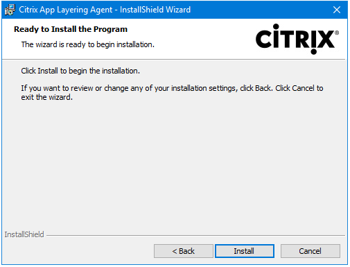 005 Install AppLayering Agent