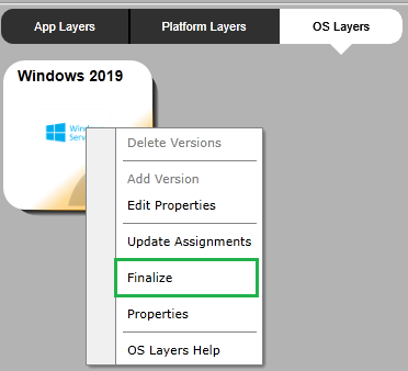 11 OS Layer add Version
