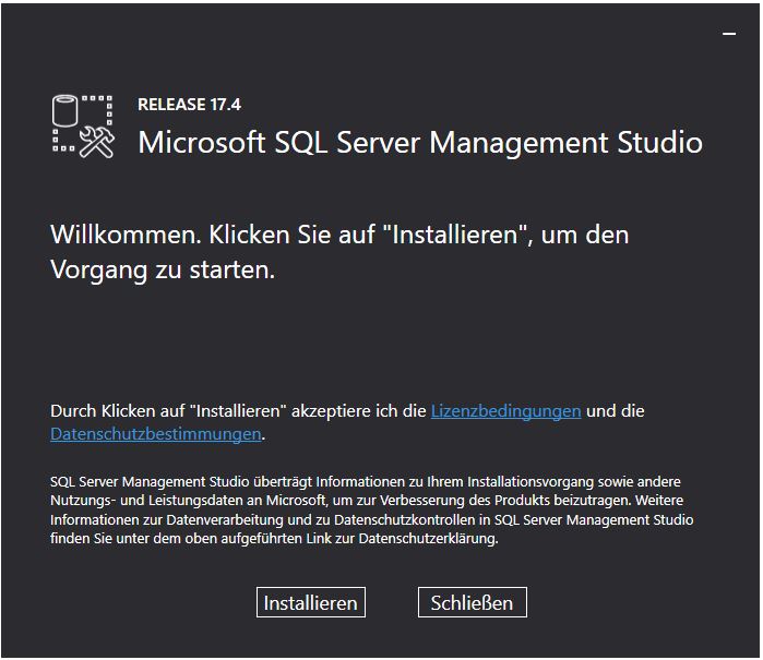 01 SQL 2017 Studio Install