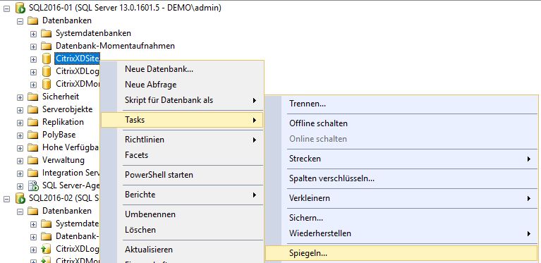SQL2016 Mirroring 020