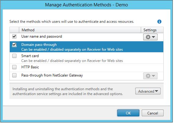 Citrix StoreFront Konfig