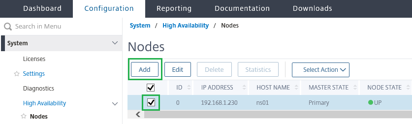 003 Config NS HA Pair
