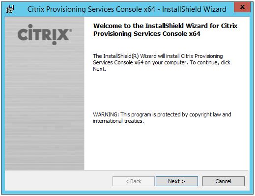PVS Console Install 001