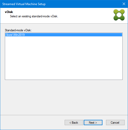 205 Streamed VM Wizard