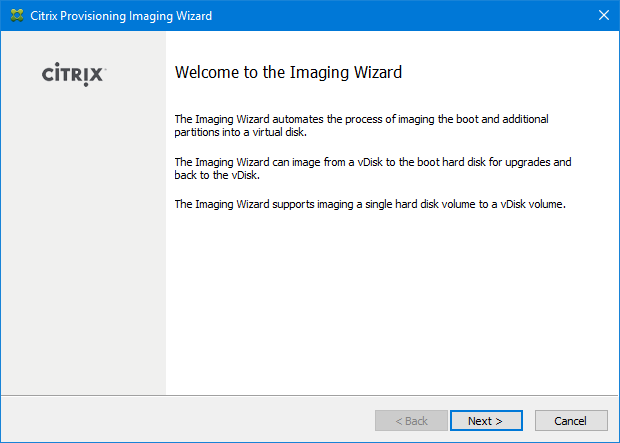301 Imaging Wizard PVS