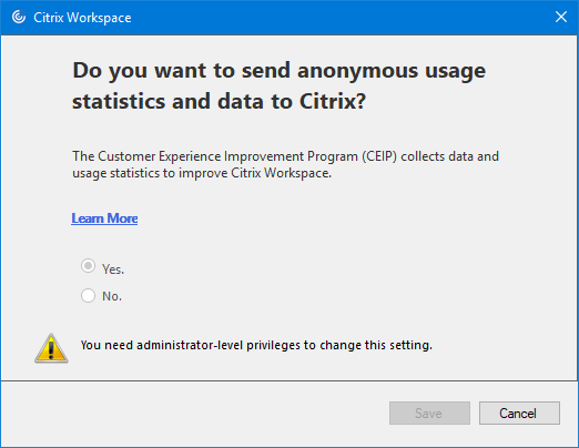 113 WorkspaceApp CEIP