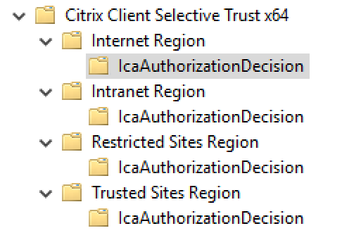 Create Client Selective Trust