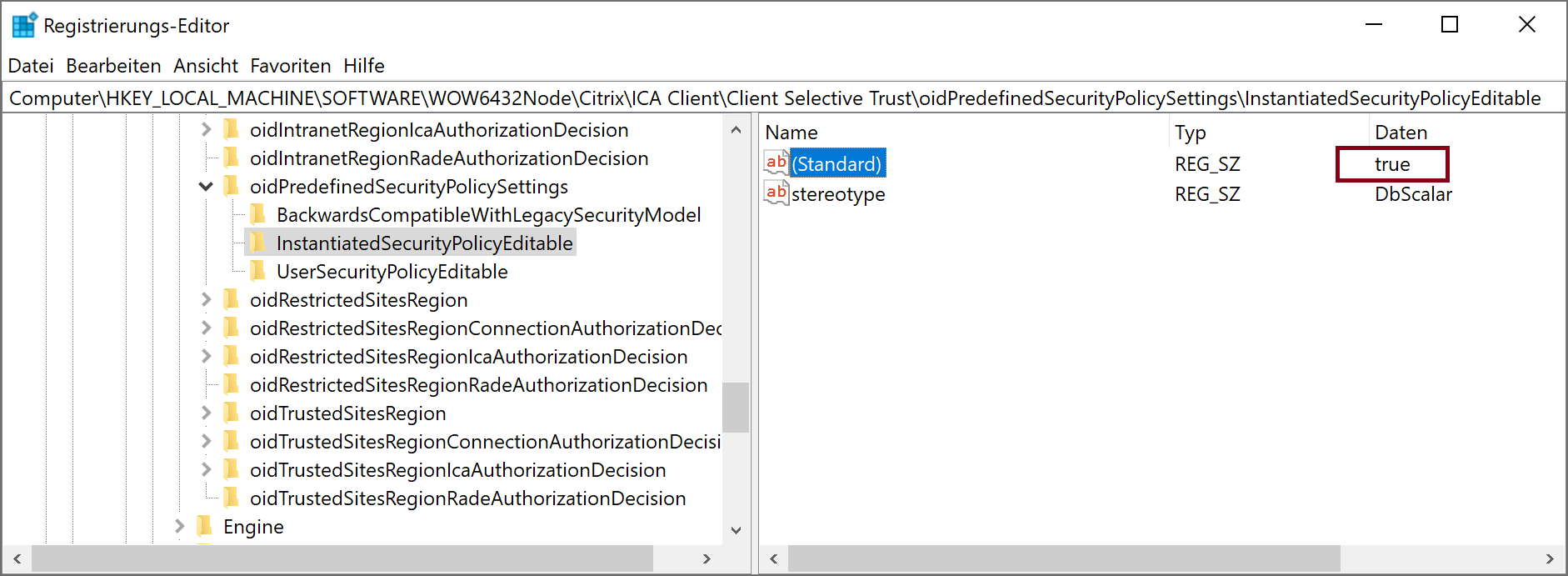 InstantiatedSecurityPolicyEditable