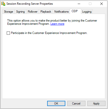 112 Config Session Recording