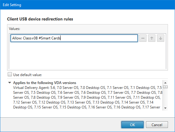 201 Client USB device redirection