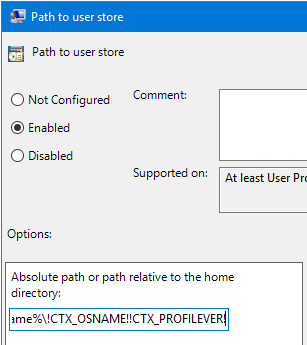 34 Path to user store