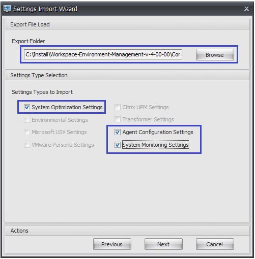 WEM Admin Console 012