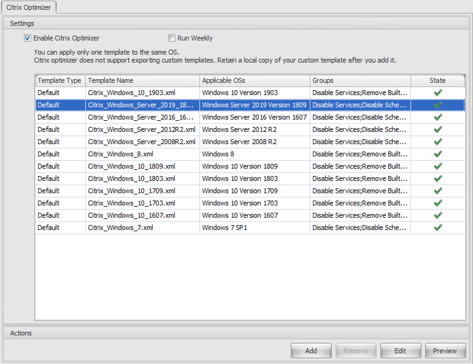 07 01 WEM Citrix Optimizer