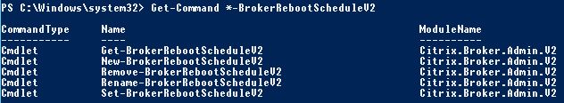 XenDesktop 7.12 Reboot CMD