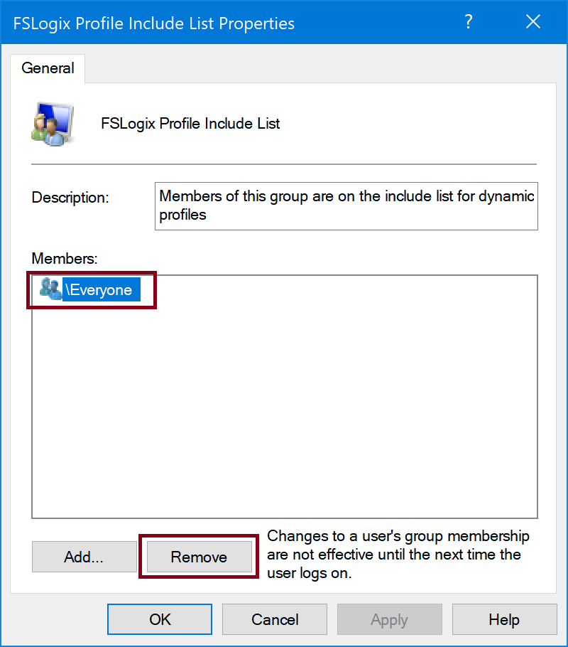 FSLogix Profile Include List IST