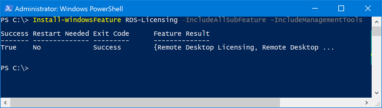 Install WindowsFeature