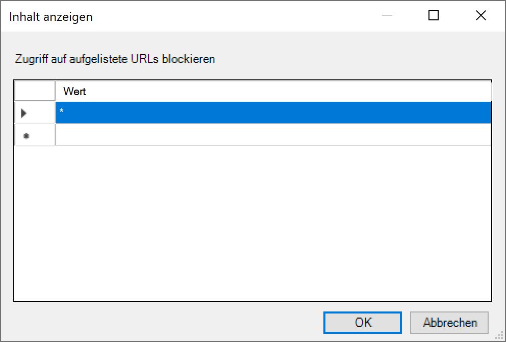 002 02 Zugriff auf aufgelistete URLs blockieren