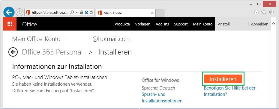 Installation Office 365 009