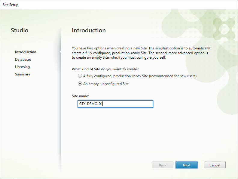 02 Citrix Initial Config