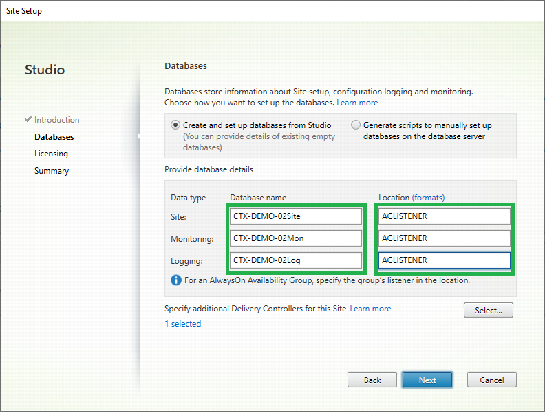 Option2 02 Citrix Initial Config
