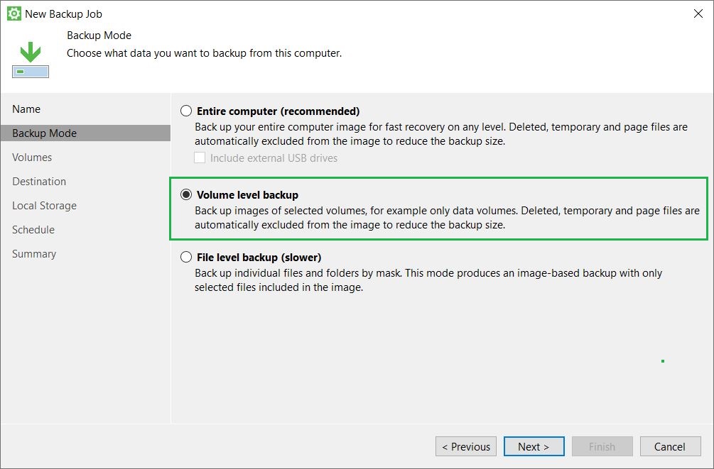 11 veeam New Backup Job