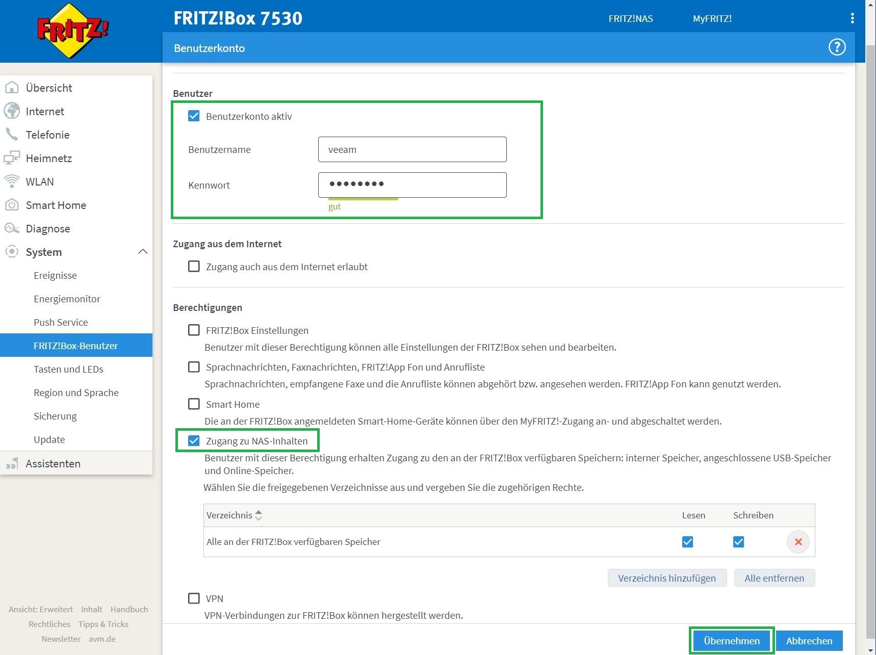 05 FritzBox NAS Einrichten