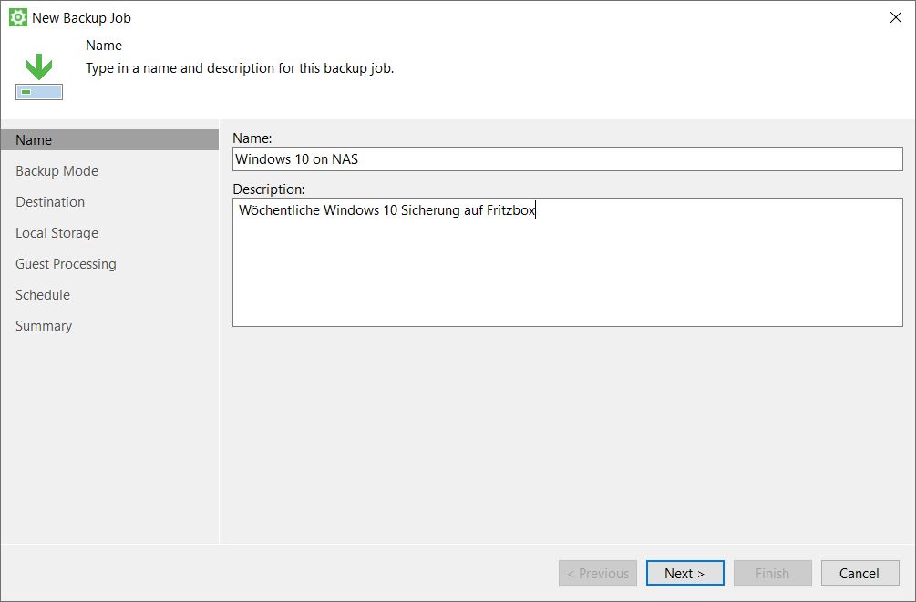 102 Veeam NAS Einrichten