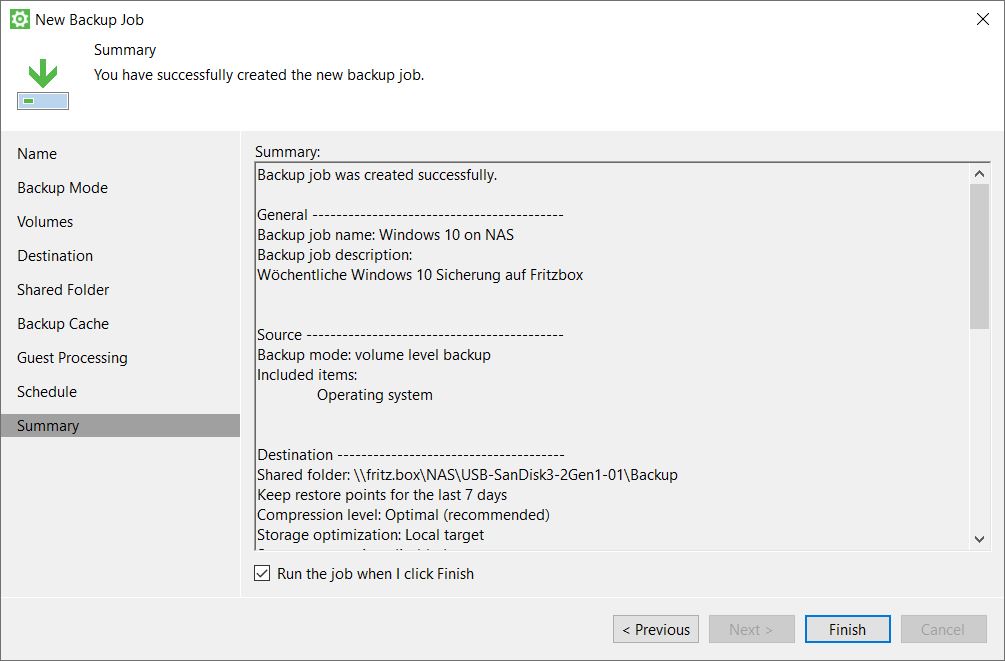 111 Veeam NAS Einrichten