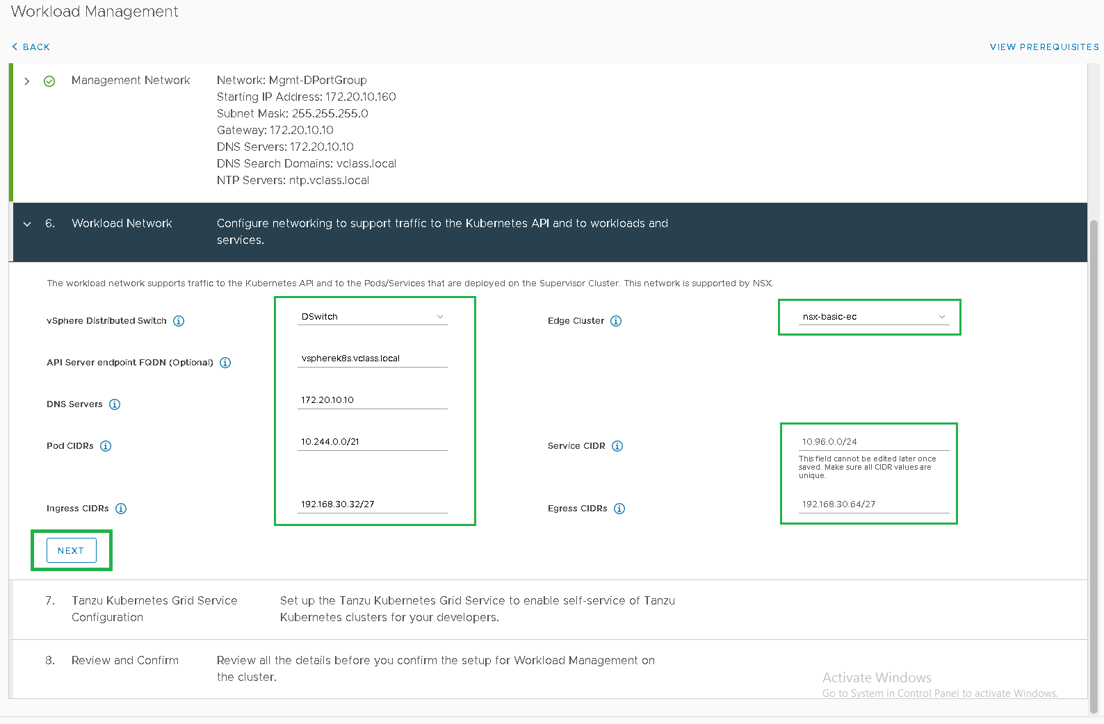 008 tanzu cluster erstellen