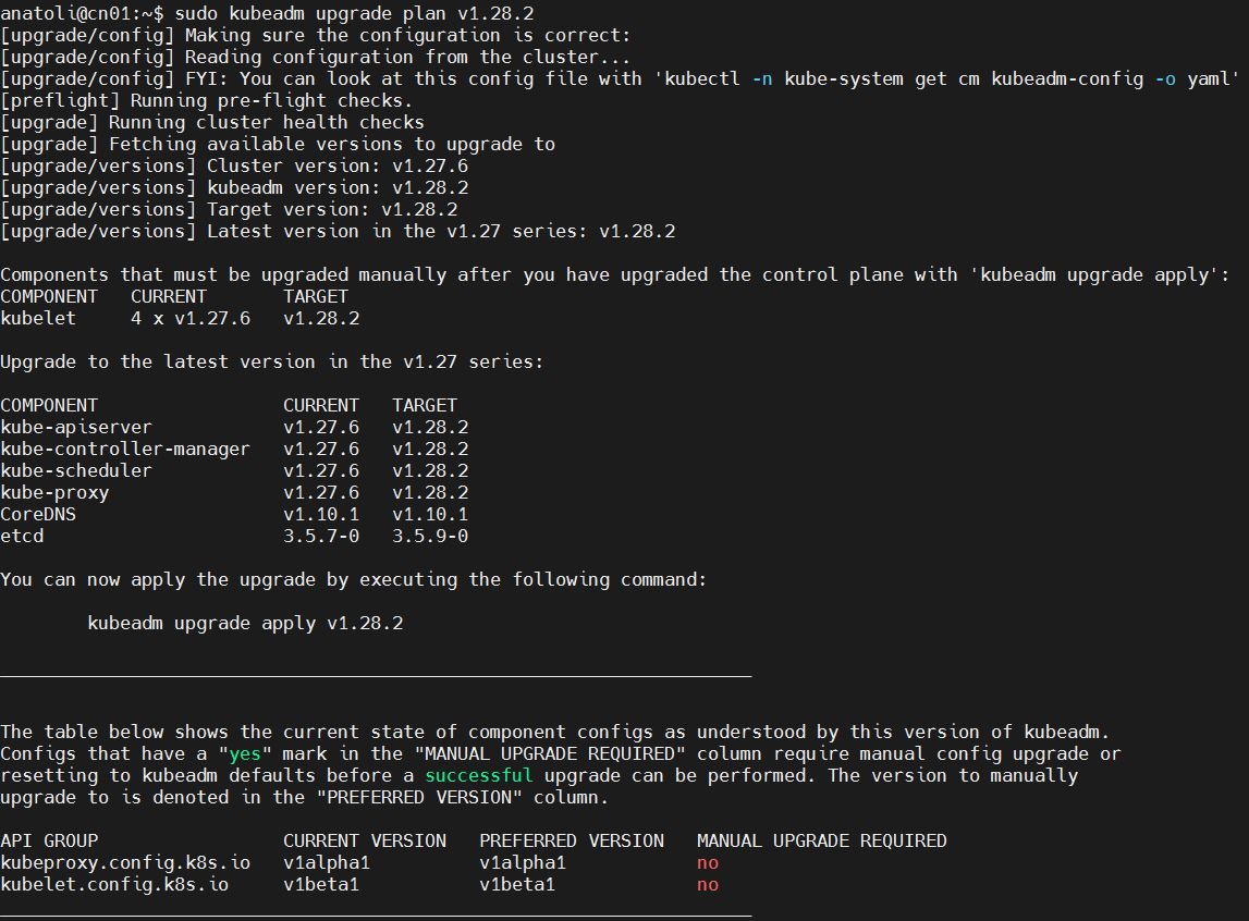 06 k8s upgrade kubeadm upgrade plan